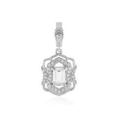 Pendentif en argent et Saphir blanc