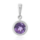 Pendentif en argent et Quartz Myrtille