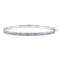 Bracelet en argent et Tanzanite