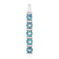 Pendentif en argent et Apatite bleue