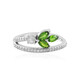 Bague en argent et Diopside de Russie