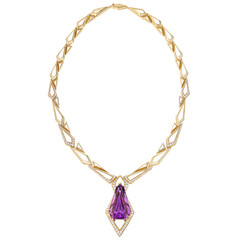 Collier en or et Kunzite de Patroke (de Melo)