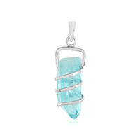 Pendentif en argent et Quartz bleu ciel