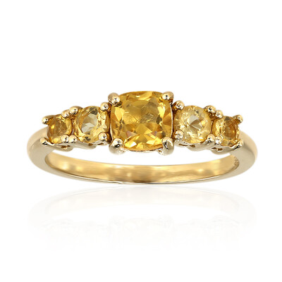 Bague en argent et Citrine