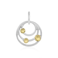 Pendentif en argent et Béryl jaune