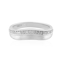 Bague en argent et Diamant I4 (J)