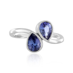 Bague en platine et Tanzanite AAA (KM by Juwelo)