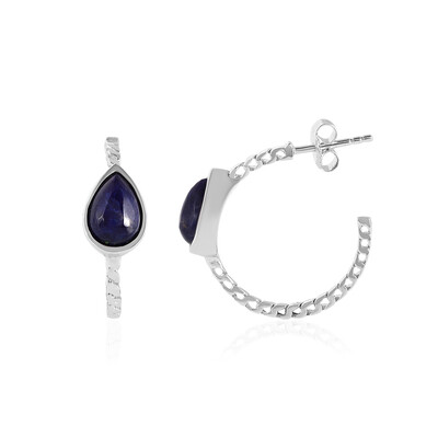 Boucles d'oreilles en argent et Sodalite