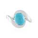 Bague en argent et Turquoise Sleeping Beauty (de Melo)