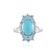 Bague en argent et Turquoise Sleeping Beauty