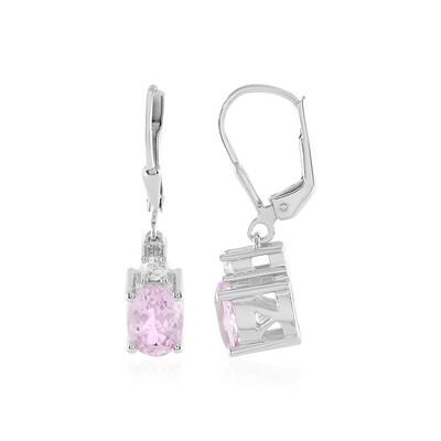 Boucles d'oreilles en argent et Kunzite