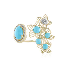 Bague en or et Turquoise Sleeping Beauty (Ornaments by de Melo)