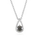 Collier en argent et Diamant noir