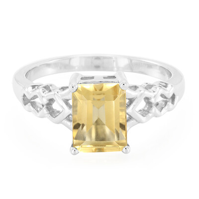 Bague pour homme en argent et Citrine