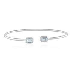 Bracelet en argent et Aigue-marine du Brésil