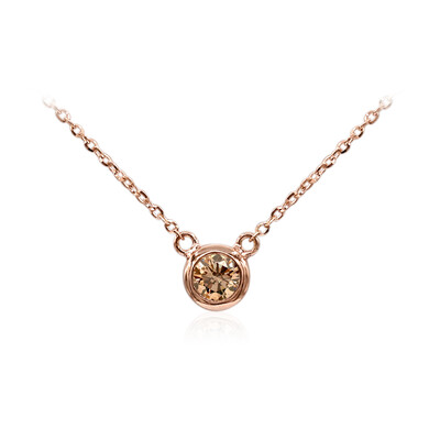 Collier en or et Diamant rose de France VS1 d'Argyle (Annette)