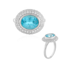 Bague en argent et Topaze Paraiba