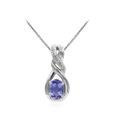 Collier en argent et Tanzanite