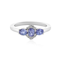 Bague en argent et Tanzanite