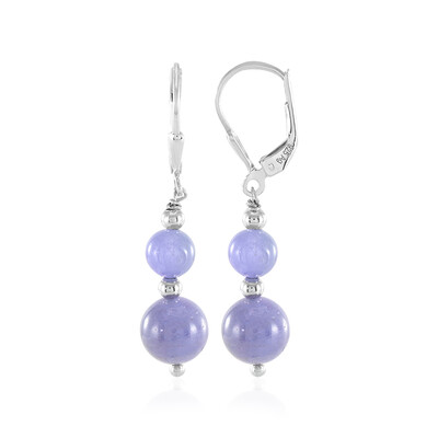 Boucles d'oreilles en argent et Tanzanite