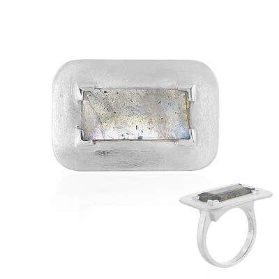 Bague en argent et Labradorite (MONOSONO COLLECTION)