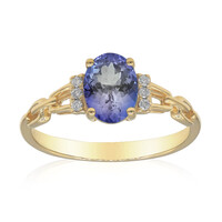 Bague en or et Tanzanite