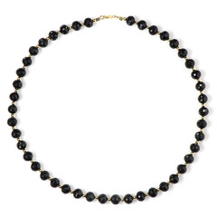 Collier en argent et Spinelle noir