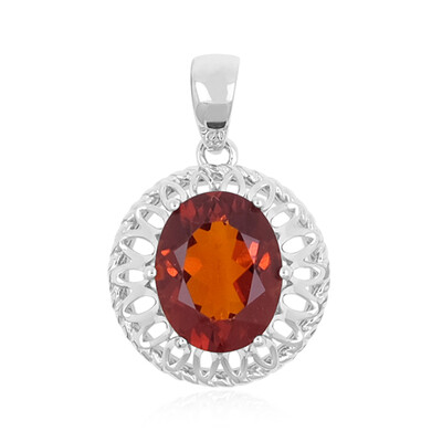 Pendentif en argent et Citrine rouge