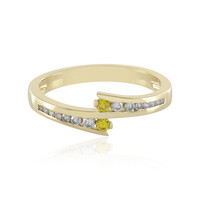 Bague en or et Diamant jaune I1