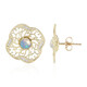 Boucles d'oreilles en or et Opale Welo (Ornaments by de Melo)