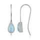 Boucles d'oreilles en argent et Larimar (Bali Barong)