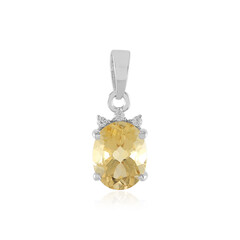 Pendentif en argent et Citrine