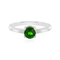 Bague en argent et Diopside de Russie