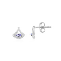 Boucles d'oreilles en argent et Tanzanite