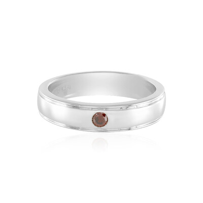 Bague en argent et Diamant rouge I3