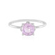 Bague en platine et Kunzite AAA