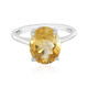 Bague en argent et Citrine