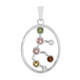 Pendentif en argent et Tourmaline (vierge)