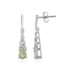 Boucles d'oreilles en argent et Grenat vert menthe de Merelani