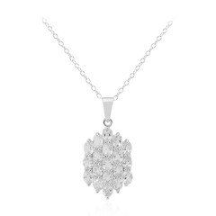 Collier en argent et Topaze blanche