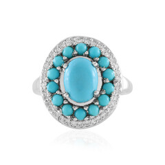 Bague en argent et Turquoise Sleeping Beauty