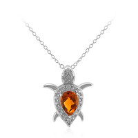 Collier en argent et Citrine Madère