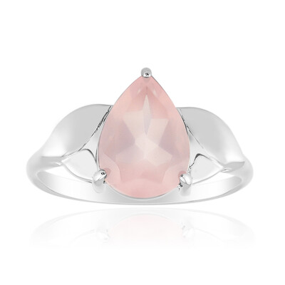 Bague en argent et Quartz rose