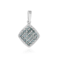 Pendentif en or et Diamant bleu I2