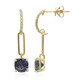 Boucles d'oreilles en or et Tanzanite non chauffée (CIRARI)