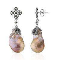 Boucles d'oreilles en argent et Perle Ming (Annette classic)