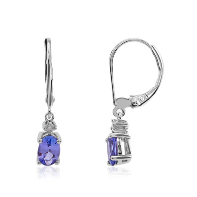 Boucles d'oreilles en or et Tanzanite AAA