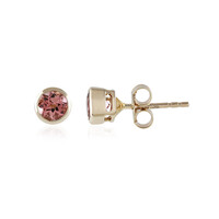 Boucles d'oreilles en or et Tourmaline rose du Nigéria (Adela Gold)