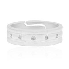 Bague pour homme en argent et Diamant I1 (G)