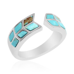 Bague en argent et Turquoise de Kingman (Anne Bever)